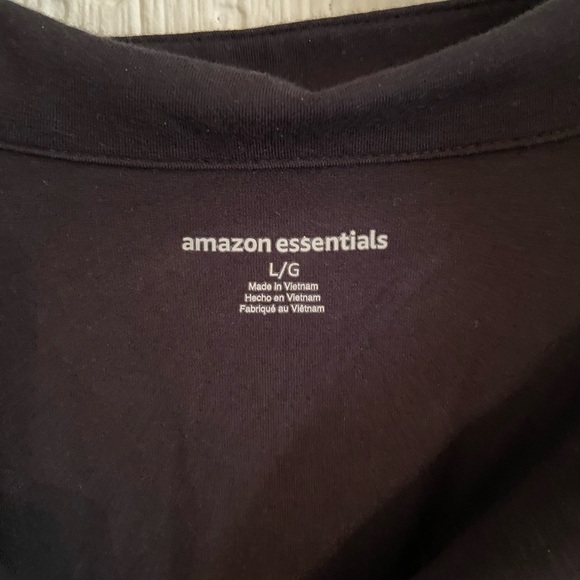 NWT Amazon Essentials Women's Cotton Modal Piped Notch Collar Pajama Top - Picture 4 of 4